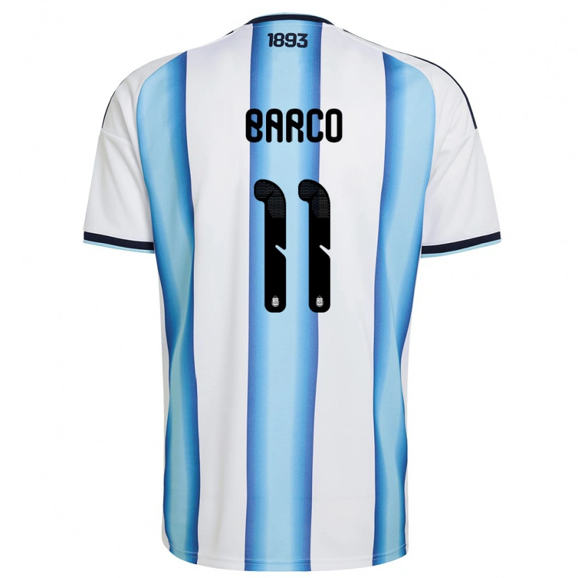 Danxenメンズアルゼンチンエセキエル・バルコ#11白 空色 紺ホームシャツ26-28ジャージーユニフォーム