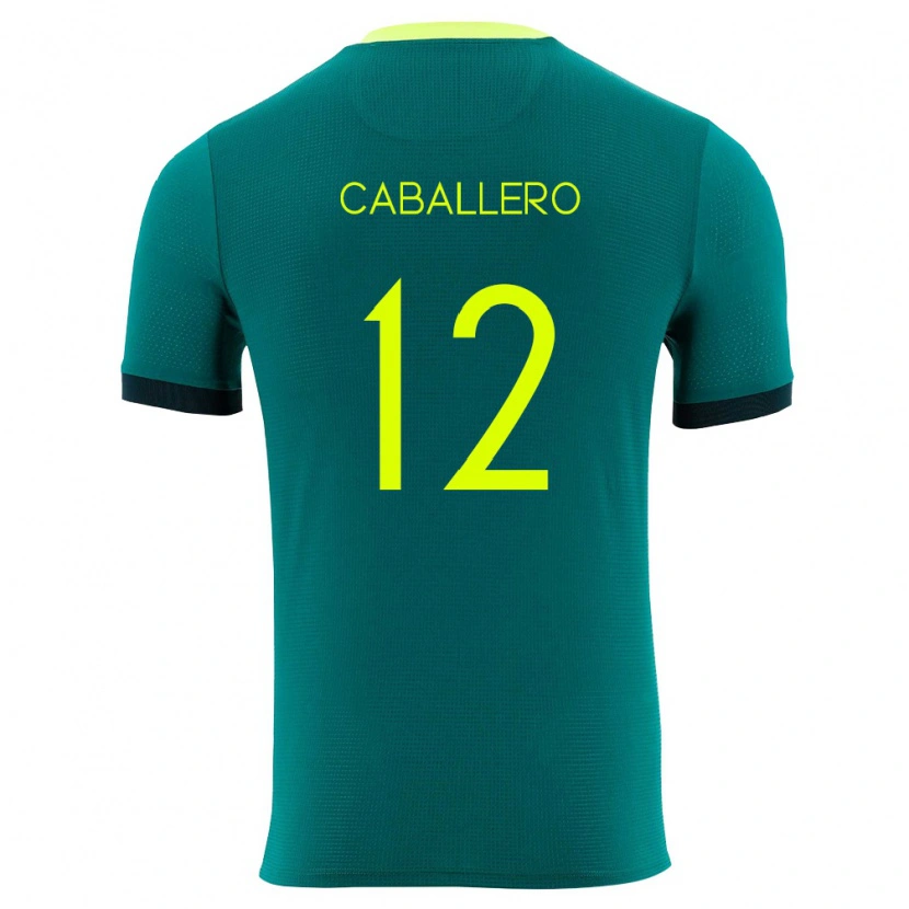 DanxenメンズボリビアDiego Caballero#12緑 黄 黒ホームシャツ26-28ジャージーユニフォーム