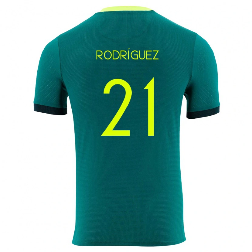 DanxenメンズボリビアMark Rodríguez#21緑 黄 黒ホームシャツ26-28ジャージーユニフォーム
