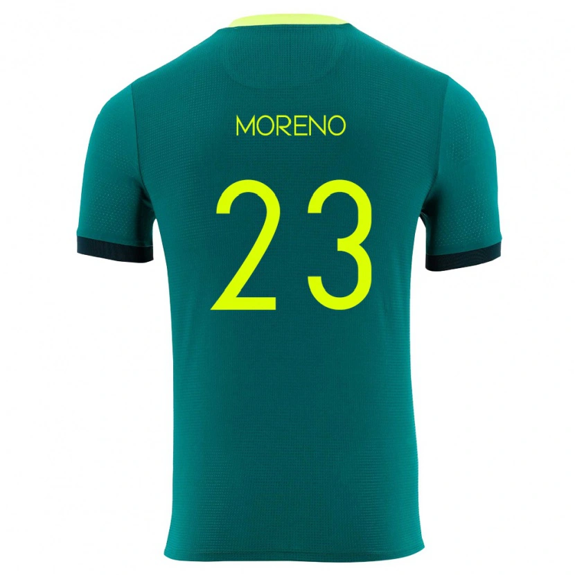 DanxenメンズボリビアLeonel Moreno#23緑 黄 黒ホームシャツ26-28ジャージーユニフォーム
