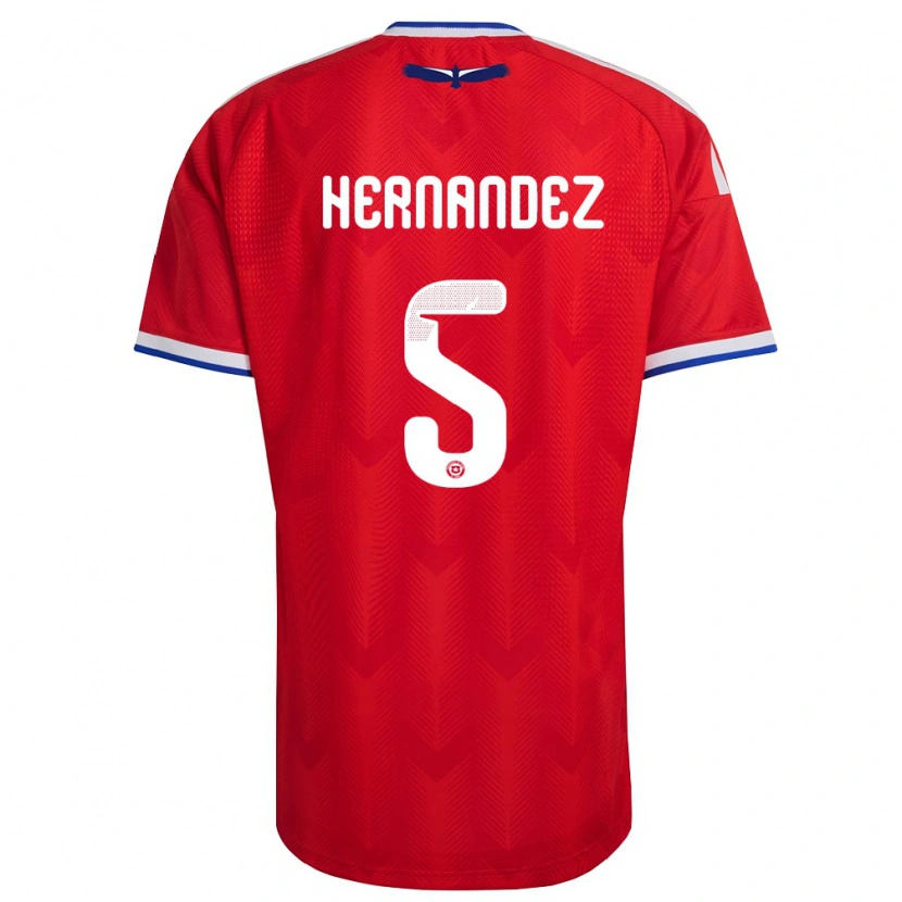 DanxenメンズチリMonserrat Hernández#5赤 白 青ホームシャツ26-28ジャージーユニフォーム