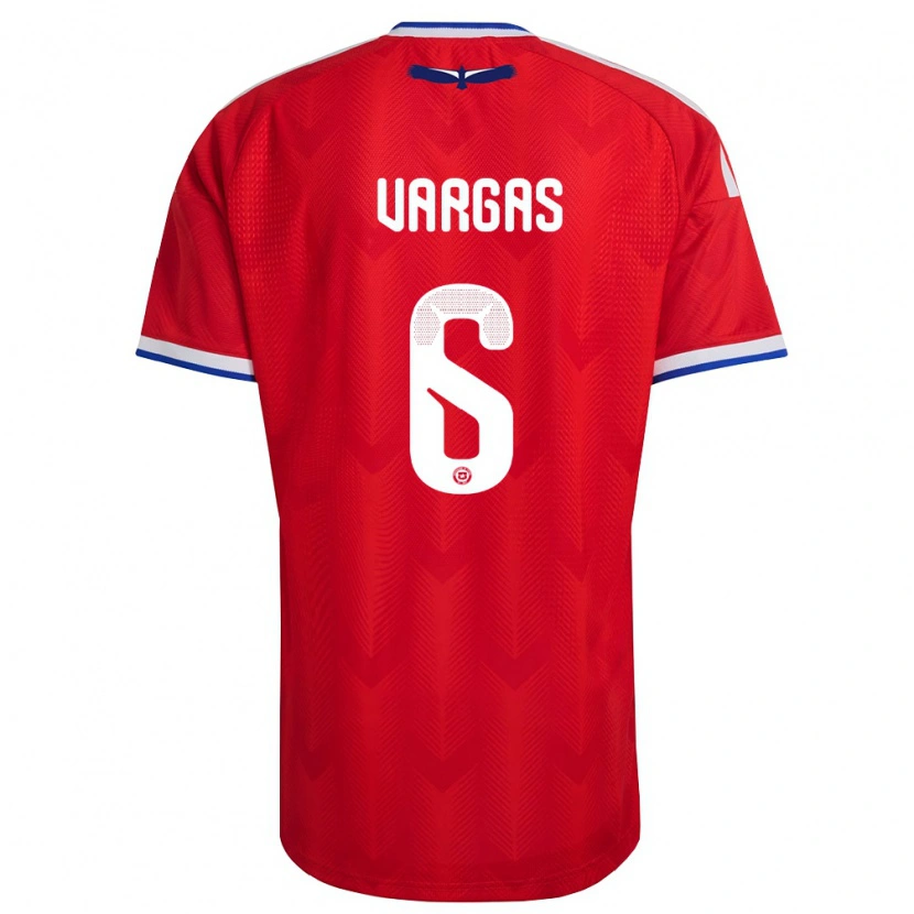 DanxenメンズチリSebastián Vargas#6赤 白 青ホームシャツ26-28ジャージーユニフォーム