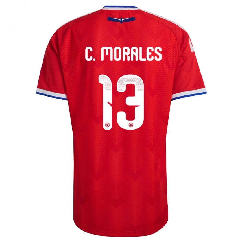 DanxenメンズチリCristián Morales#13赤 白 青ホームシャツ26-28ジャージーユニフォーム