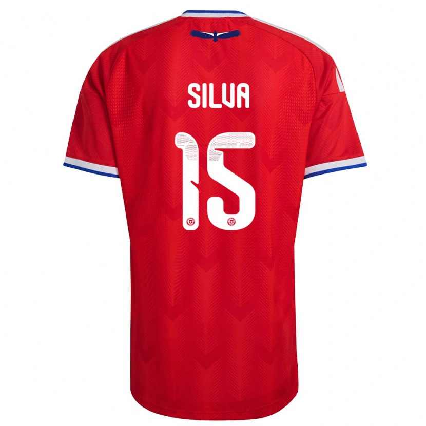DanxenメンズチリJoaquín Silva#15赤 白 青ホームシャツ26-28ジャージーユニフォーム