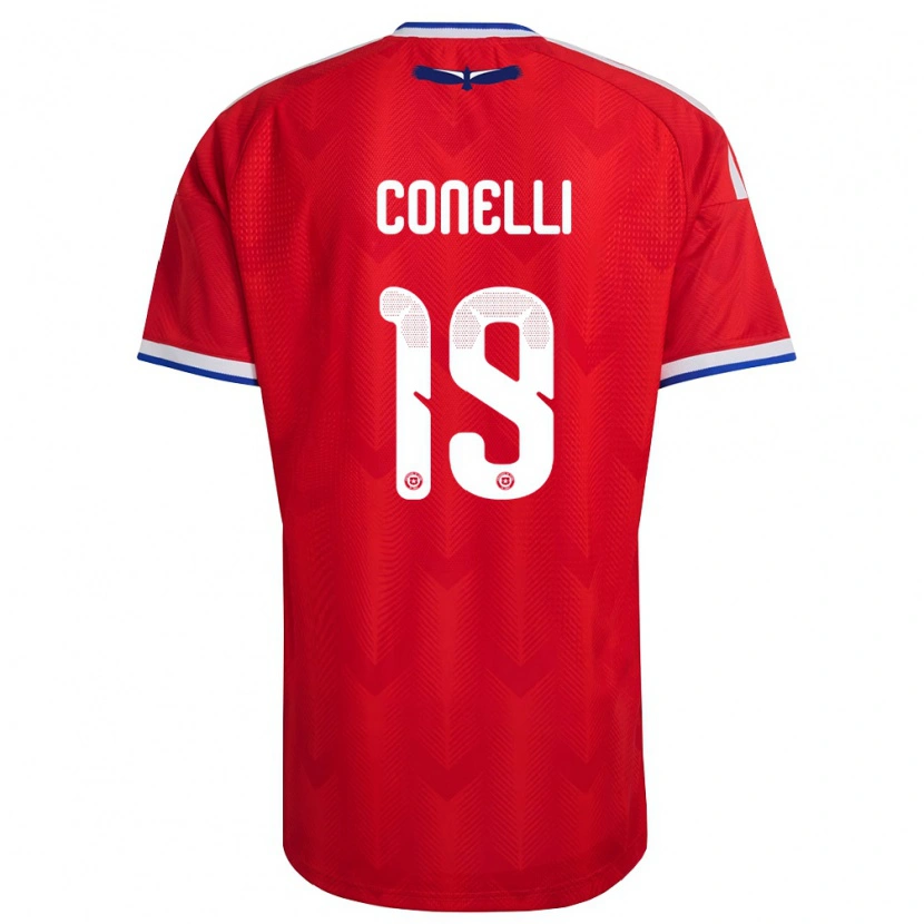 DanxenメンズチリVicente Conelli#19赤 白 青ホームシャツ26-28ジャージーユニフォーム