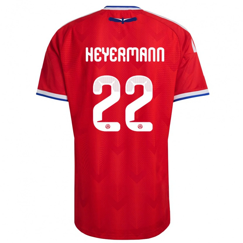 DanxenメンズチリAgustina Heyermann#22赤 白 青ホームシャツ26-28ジャージーユニフォーム