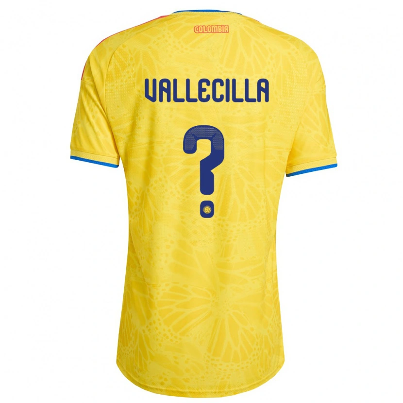 DanxenメンズコロンビアSantiago Vallecilla#0黄 青 赤ホームシャツ26-28ジャージーユニフォーム