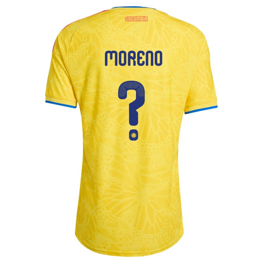 DanxenメンズコロンビアFreilin Moreno#0黄 青 赤ホームシャツ26-28ジャージーユニフォーム