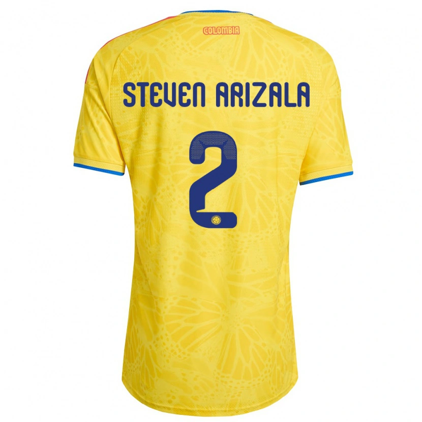 DanxenメンズコロンビアElver Steven Arizala#2黄 青 赤ホームシャツ26-28ジャージーユニフォーム