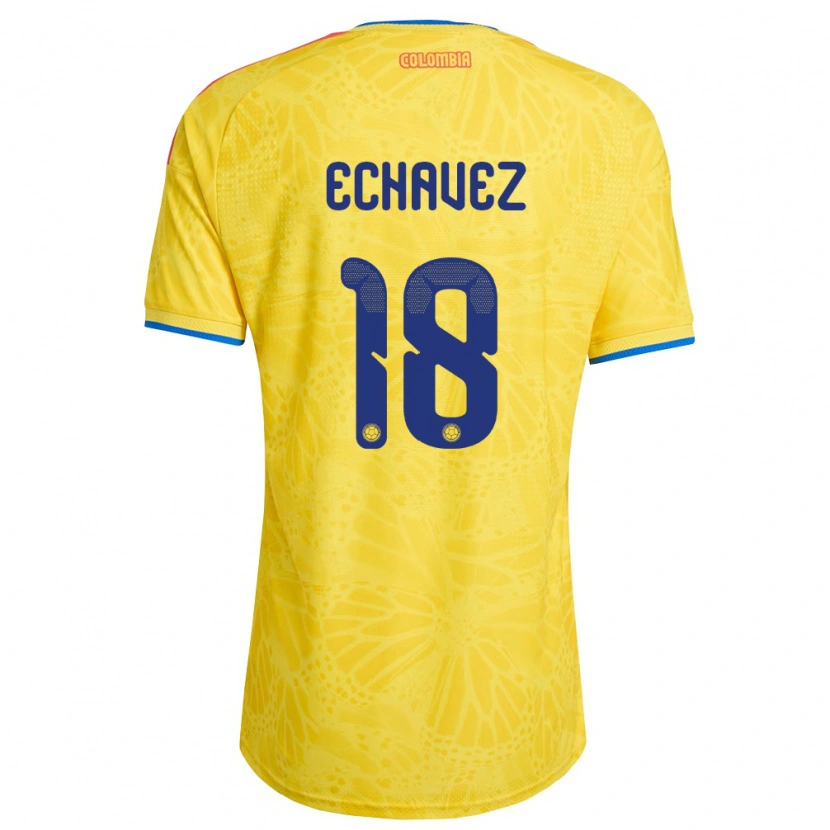 DanxenメンズコロンビアJhon Echavez#18黄 青 赤ホームシャツ26-28ジャージーユニフォーム