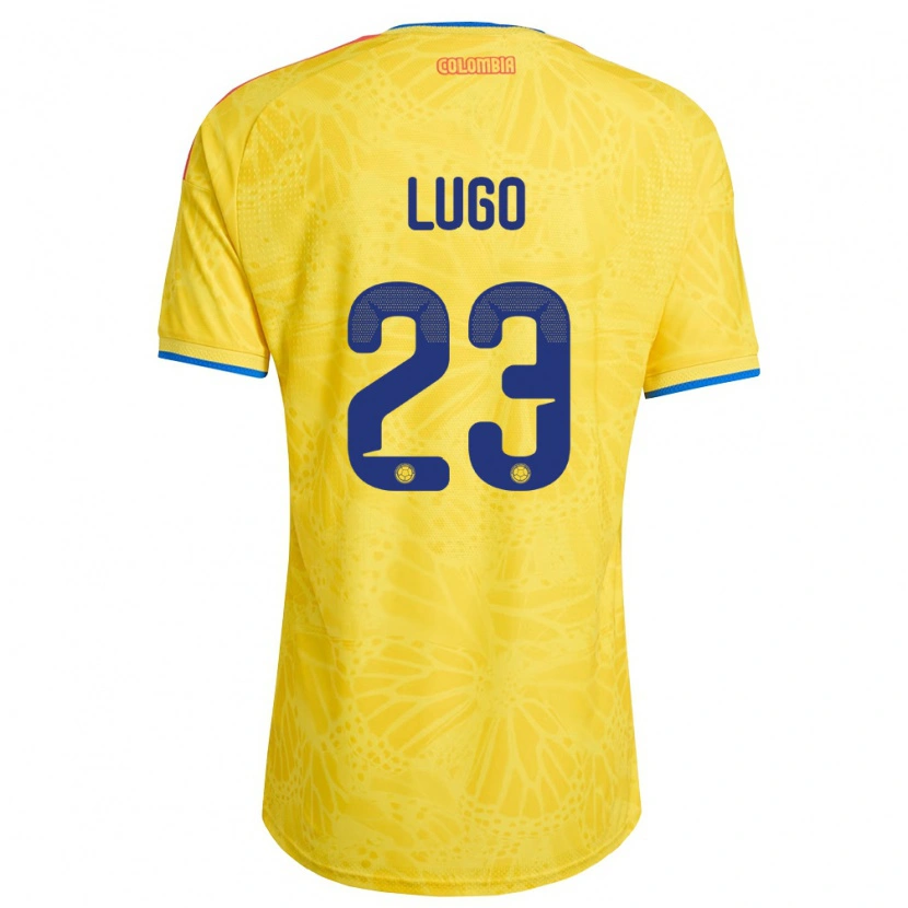 DanxenメンズコロンビアMichelle Lugo#23黄 青 赤ホームシャツ26-28ジャージーユニフォーム