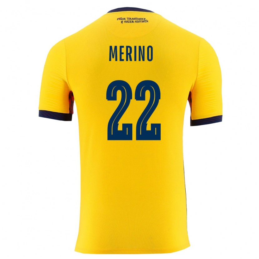DanxenメンズエクアドルMatías Merino#22黄 紺ホームシャツ26-28ジャージーユニフォーム