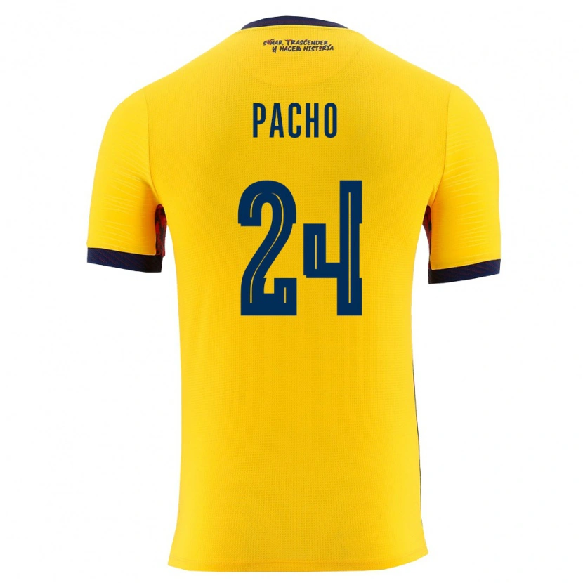 Danxenメンズエクアドルウィリアム・パチョ#24黄 紺ホームシャツ26-28ジャージーユニフォーム