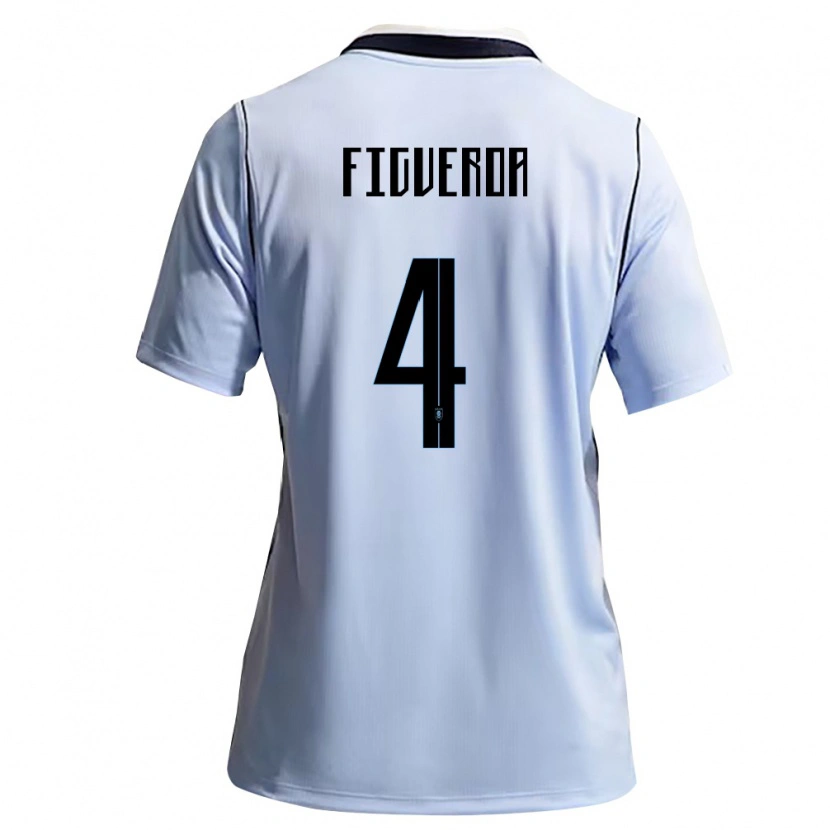 DanxenメンズウルグアイEmiliano Figueroa#4空色 白ホームシャツ26-28ジャージーユニフォーム
