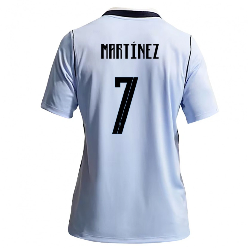 DanxenメンズウルグアイRodrigo Martínez#7空色 白ホームシャツ26-28ジャージーユニフォーム