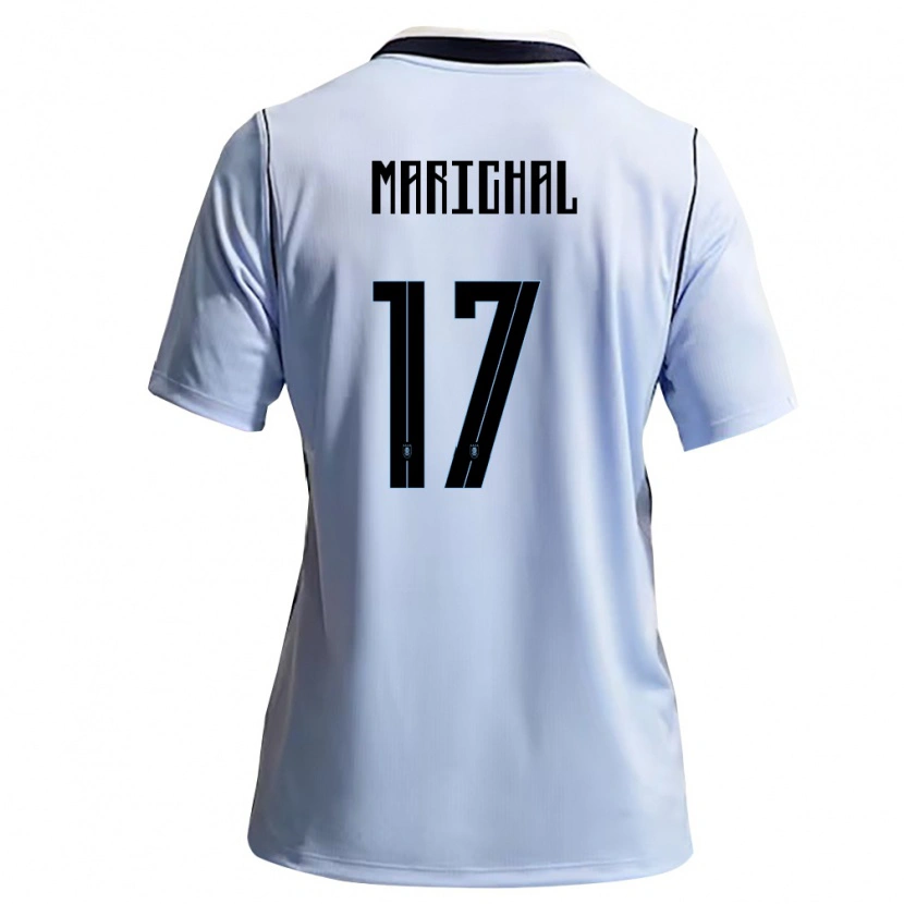 DanxenメンズウルグアイMauro Marichal#17空色 白ホームシャツ26-28ジャージーユニフォーム
