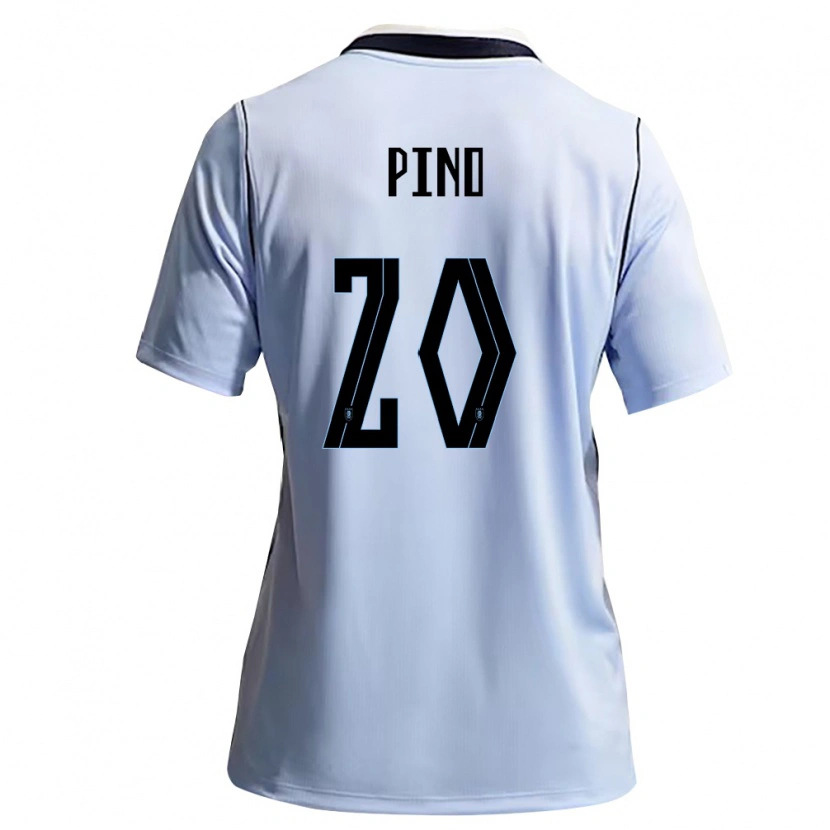 DanxenメンズウルグアイLucas Pino#20空色 白ホームシャツ26-28ジャージーユニフォーム