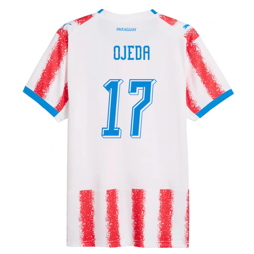 DanxenメンズパラグアイDeisy Ojeda#17白 赤 青ホームシャツ26-28ジャージーユニフォーム