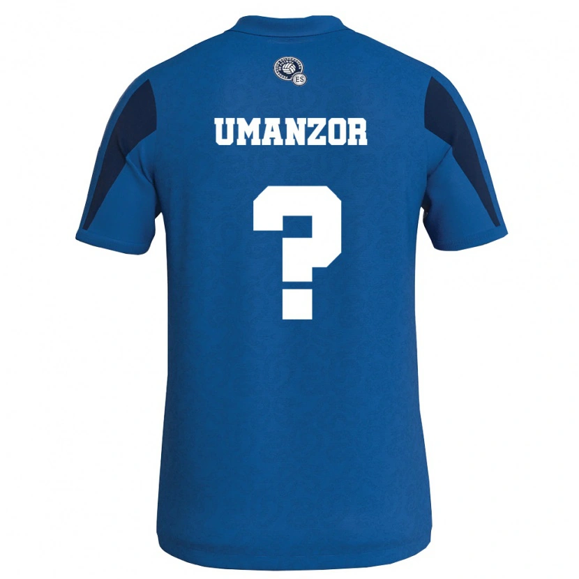 DanxenメンズエルサルバドルManuel Umanzor#0青 紺ホームシャツ26-28ジャージーユニフォーム