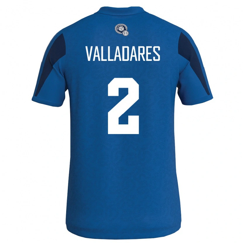 DanxenメンズエルサルバドルEdenilson Valladares#2青 紺ホームシャツ26-28ジャージーユニフォーム