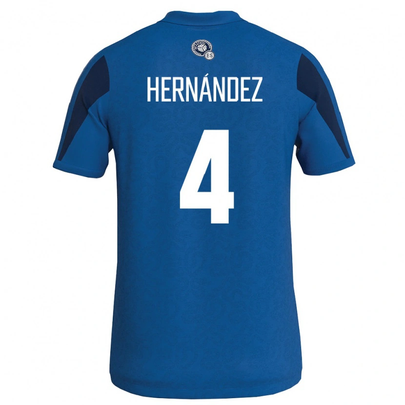 DanxenメンズエルサルバドルElaily Hernández#4青 紺ホームシャツ26-28ジャージーユニフォーム