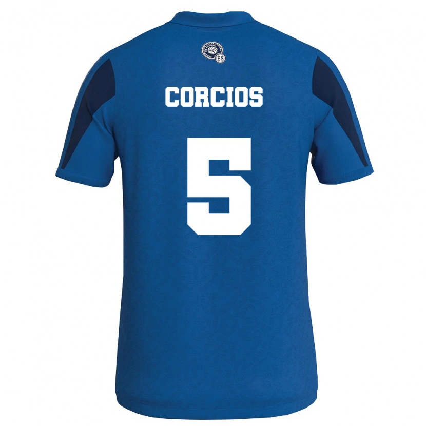 DanxenメンズエルサルバドルAllan Corcios#5青 紺ホームシャツ26-28ジャージーユニフォーム
