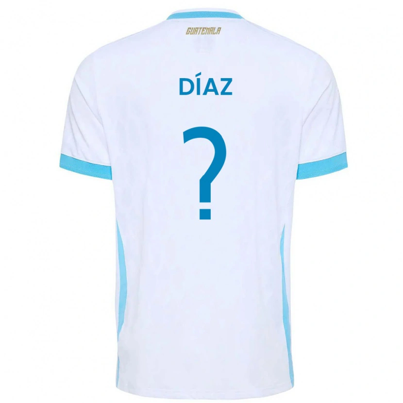 DanxenメンズグアテマラHendryck Díaz#0白 空色 金ホームシャツ26-28ジャージーユニフォーム