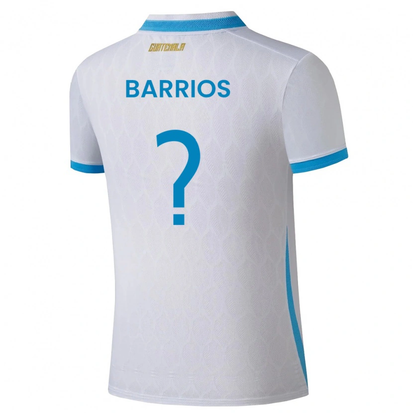 DanxenメンズグアテマラJeniffer Barrios#0白 空色 金ホームシャツ26-28ジャージーユニフォーム