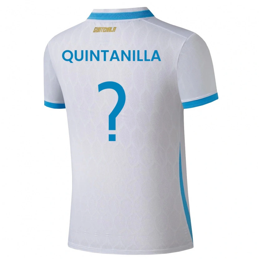 DanxenメンズグアテマラAnayelli Quintanilla#0白 空色 金ホームシャツ26-28ジャージーユニフォーム
