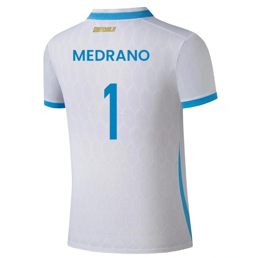 DanxenメンズグアテマラAlvaro Medrano#1白 空色 金ホームシャツ26-28ジャージーユニフォーム