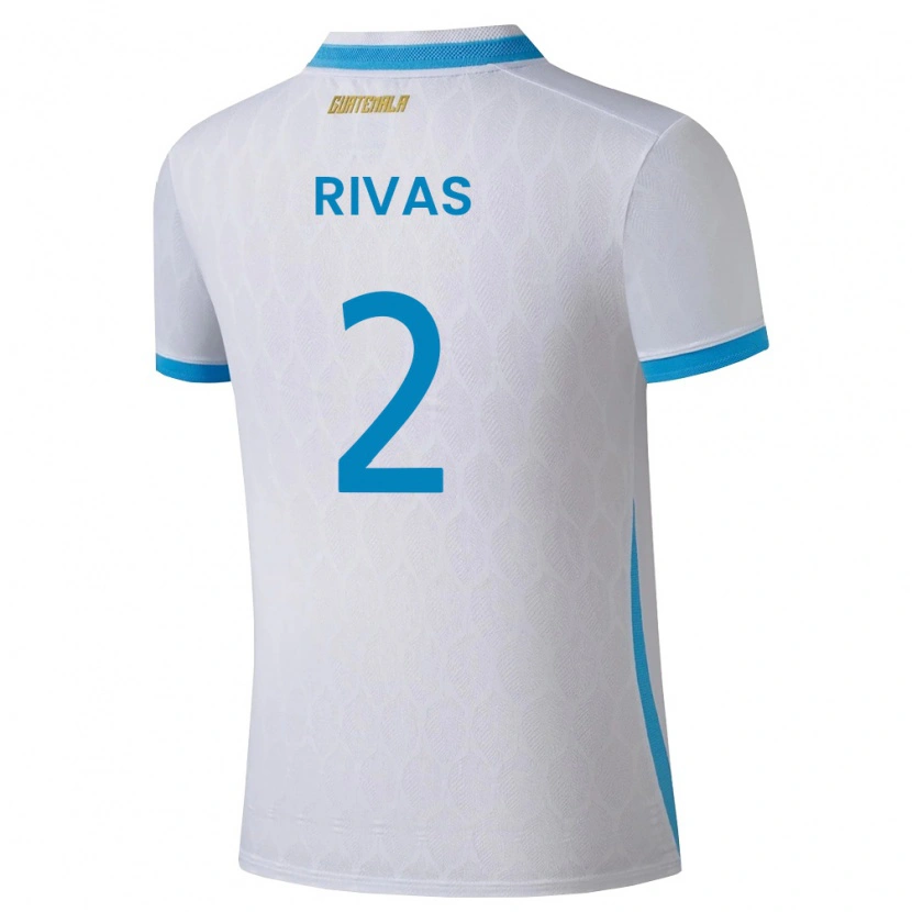 DanxenメンズグアテマラLeandro Rivas#2白 空色 金ホームシャツ26-28ジャージーユニフォーム