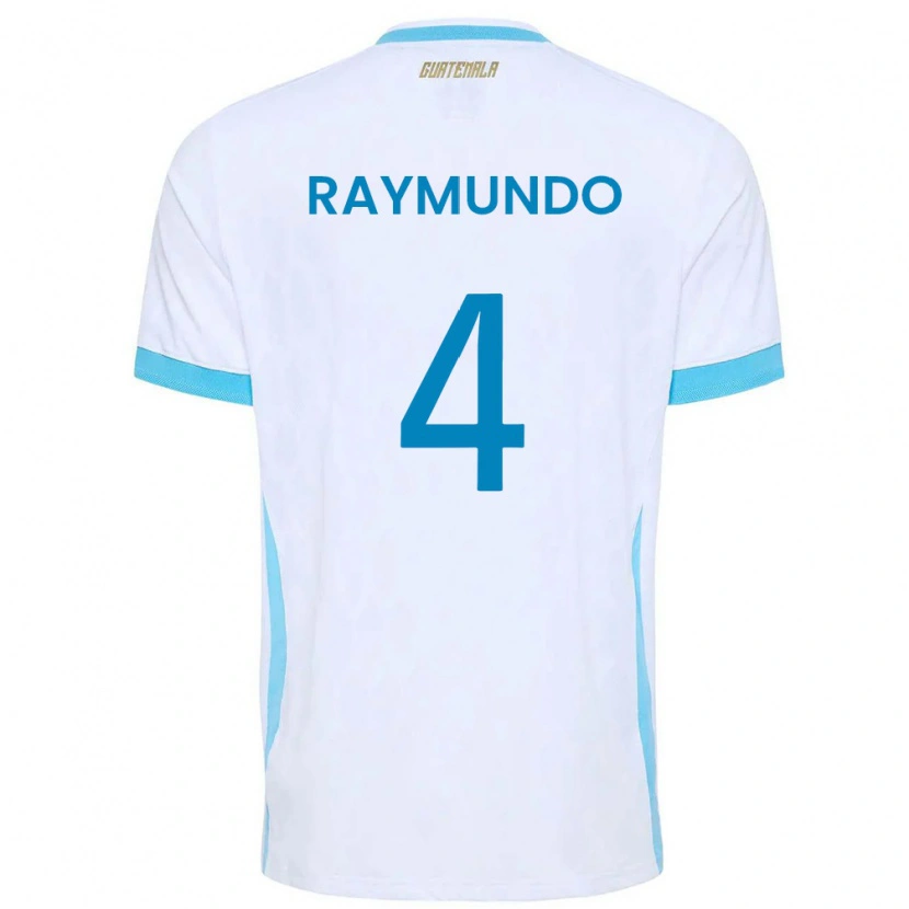 DanxenメンズグアテマラCristopher Raymundo#4白 空色 金ホームシャツ26-28ジャージーユニフォーム
