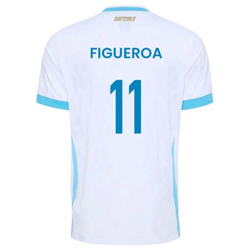 DanxenメンズグアテマラRudy Figueroa#11白 空色 金ホームシャツ26-28ジャージーユニフォーム