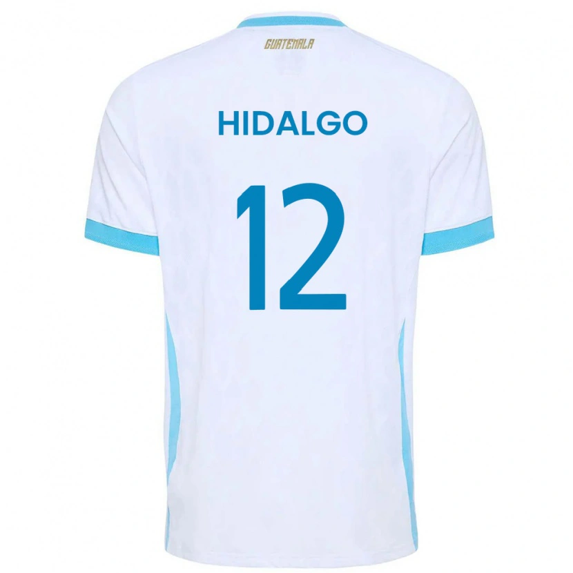 DanxenメンズグアテマラAngie Hidalgo#12白 空色 金ホームシャツ26-28ジャージーユニフォーム