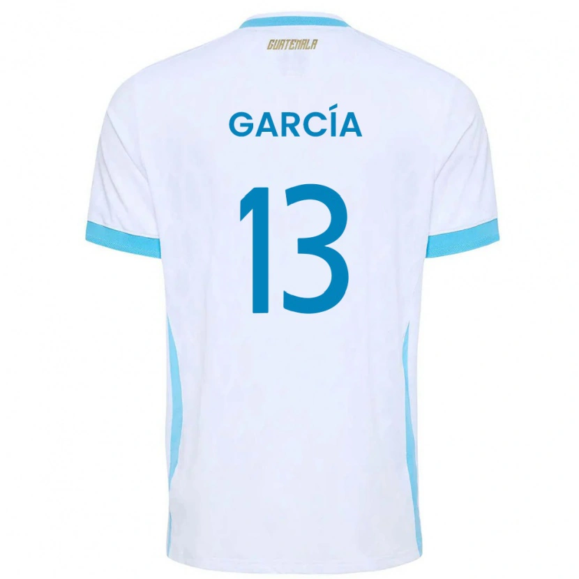 DanxenメンズグアテマラÁngel García#13白 空色 金ホームシャツ26-28ジャージーユニフォーム