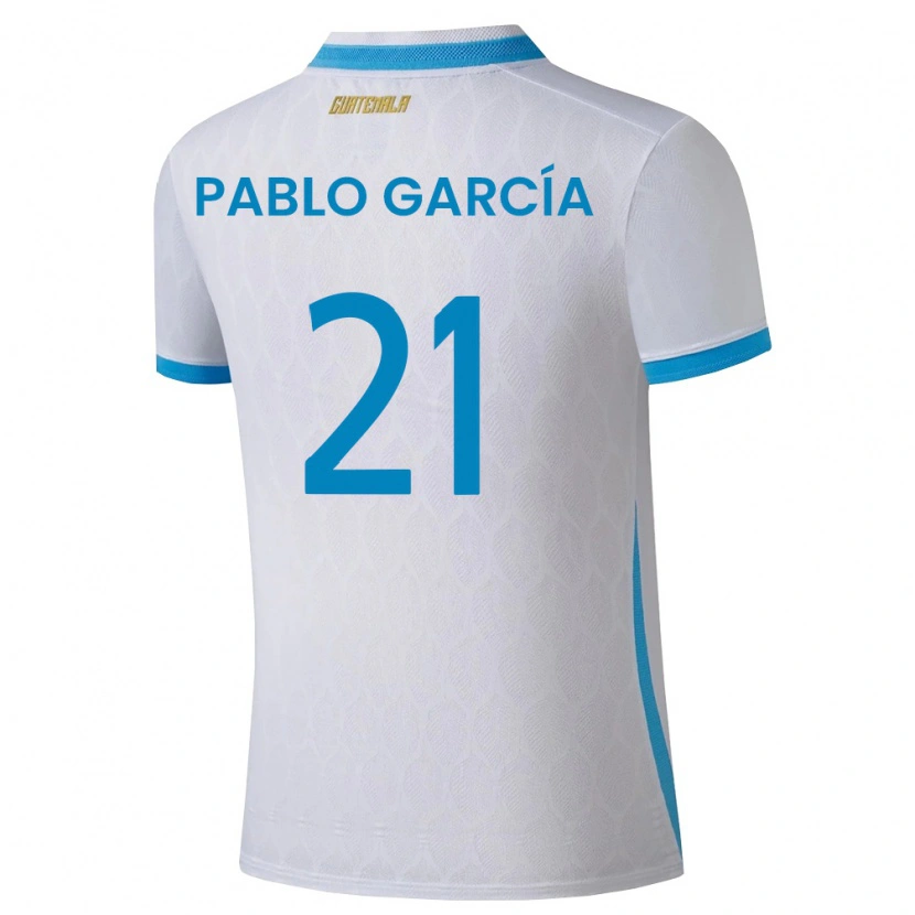 DanxenメンズグアテマラJosé Pablo García#21白 空色 金ホームシャツ26-28ジャージーユニフォーム