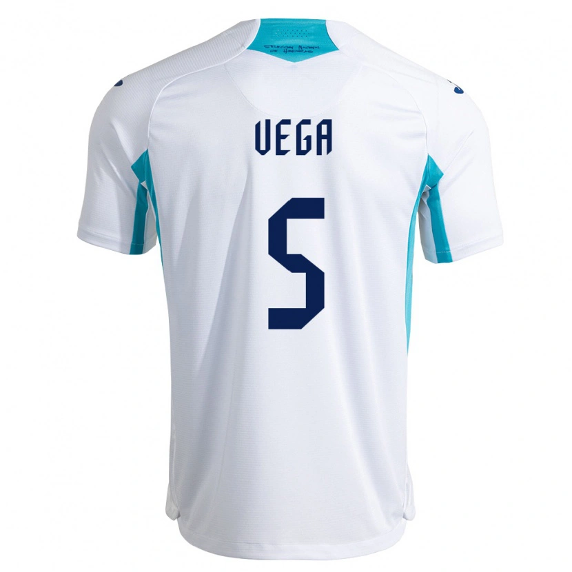 DanxenメンズホンジュラスLuis Vega#5白 青 空色ホームシャツ26-28ジャージーユニフォーム