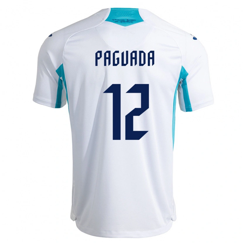 DanxenメンズホンジュラスDaniel Paguada#12白 青 空色ホームシャツ26-28ジャージーユニフォーム