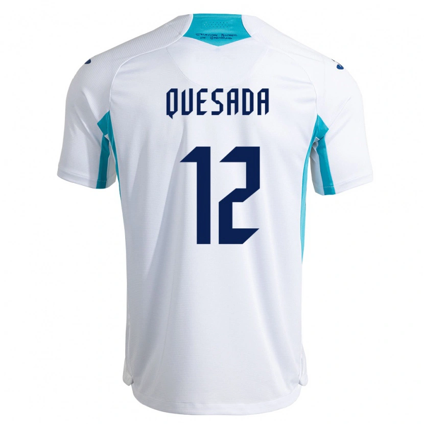 DanxenメンズホンジュラスJuan Quesada#12白 青 空色ホームシャツ26-28ジャージーユニフォーム