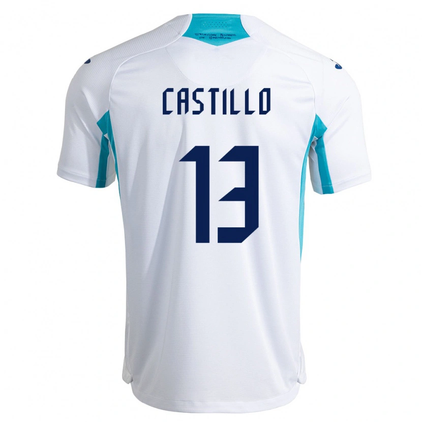 DanxenメンズホンジュラスMiguel Castillo#13白 青 空色ホームシャツ26-28ジャージーユニフォーム