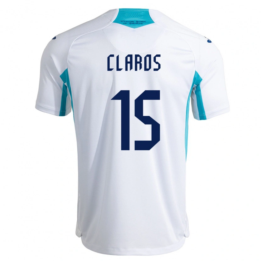 DanxenメンズホンジュラスJonathan Claros#15白 青 空色ホームシャツ26-28ジャージーユニフォーム