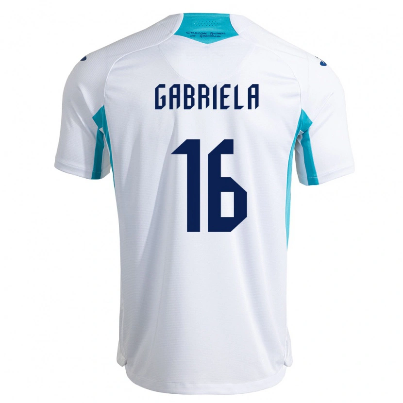 DanxenメンズホンジュラスGabriela García#16白 青 空色ホームシャツ26-28ジャージーユニフォーム