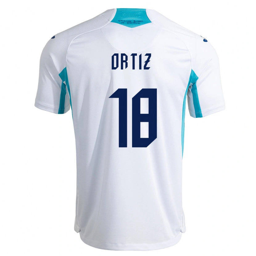 DanxenメンズホンジュラスLuis Ortiz#18白 青 空色ホームシャツ26-28ジャージーユニフォーム