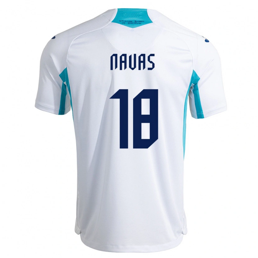 DanxenメンズホンジュラスJohan Navas#18白 青 空色ホームシャツ26-28ジャージーユニフォーム
