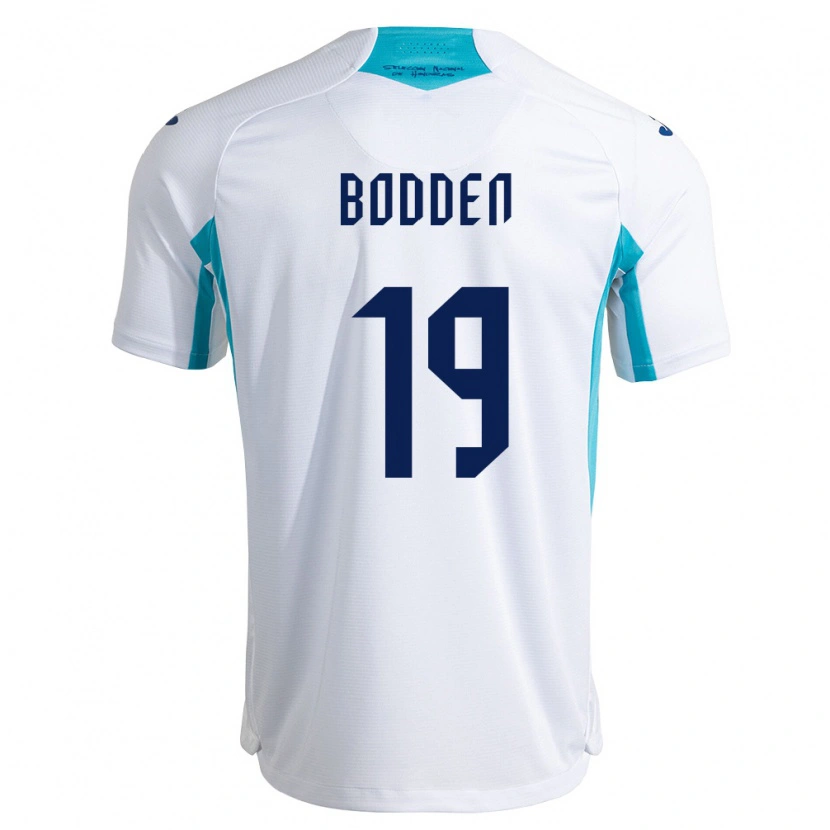 DanxenメンズホンジュラスReagan Bodden#19白 青 空色ホームシャツ26-28ジャージーユニフォーム