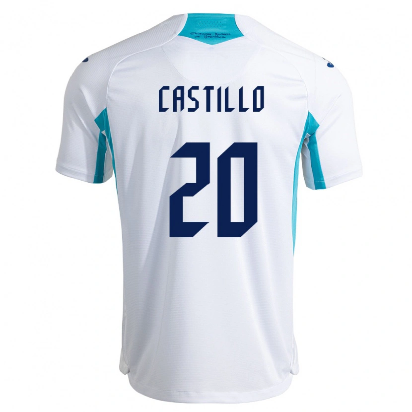 DanxenメンズホンジュラスNelson Castillo#20白 青 空色ホームシャツ26-28ジャージーユニフォーム