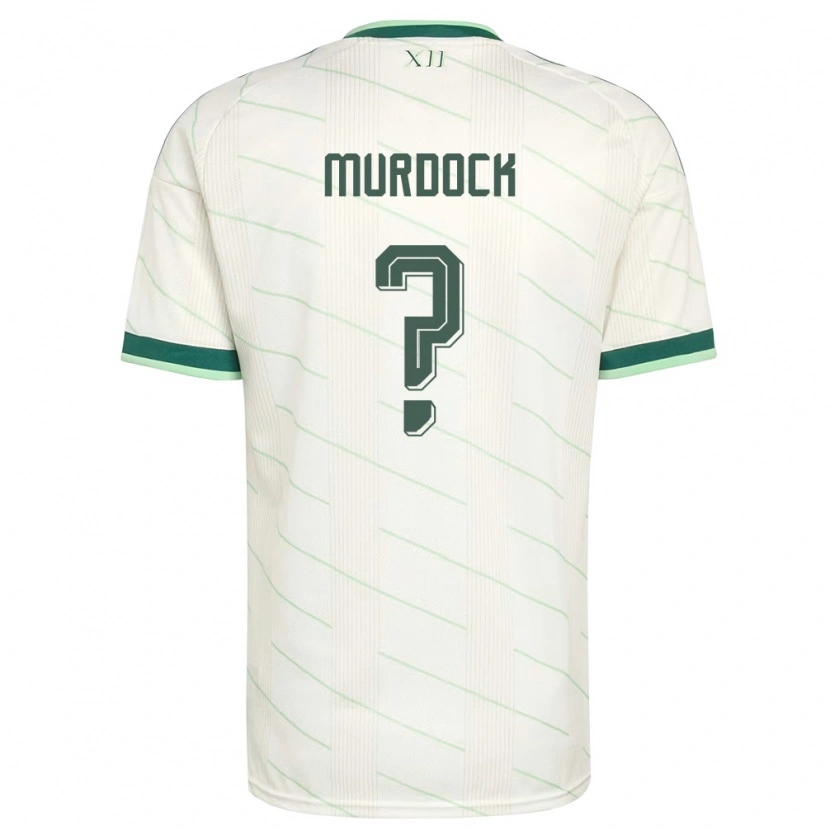 Danxenメンズ北アイルランドFreddie Murdock#0白 緑アウェイシャツ26-28ジャージーユニフォーム