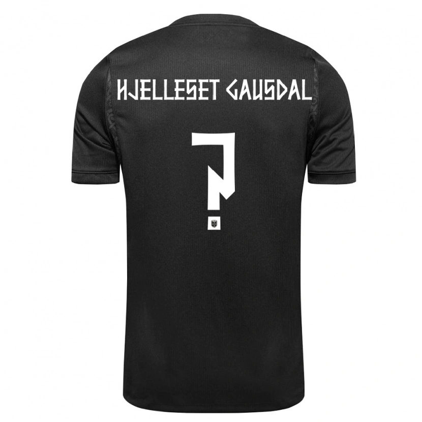 DanxenメンズノルウェーLukas Hjelleset Gausdal#0黒アウェイシャツ26-28ジャージーユニフォーム