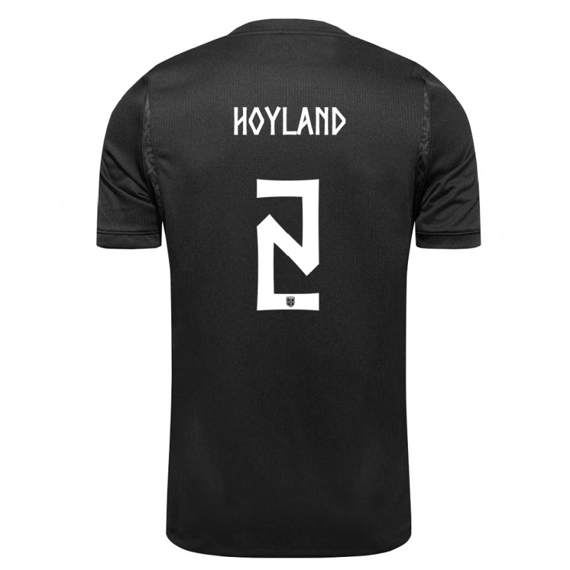 DanxenメンズノルウェーLuca Høyland#2黒アウェイシャツ26-28ジャージーユニフォーム