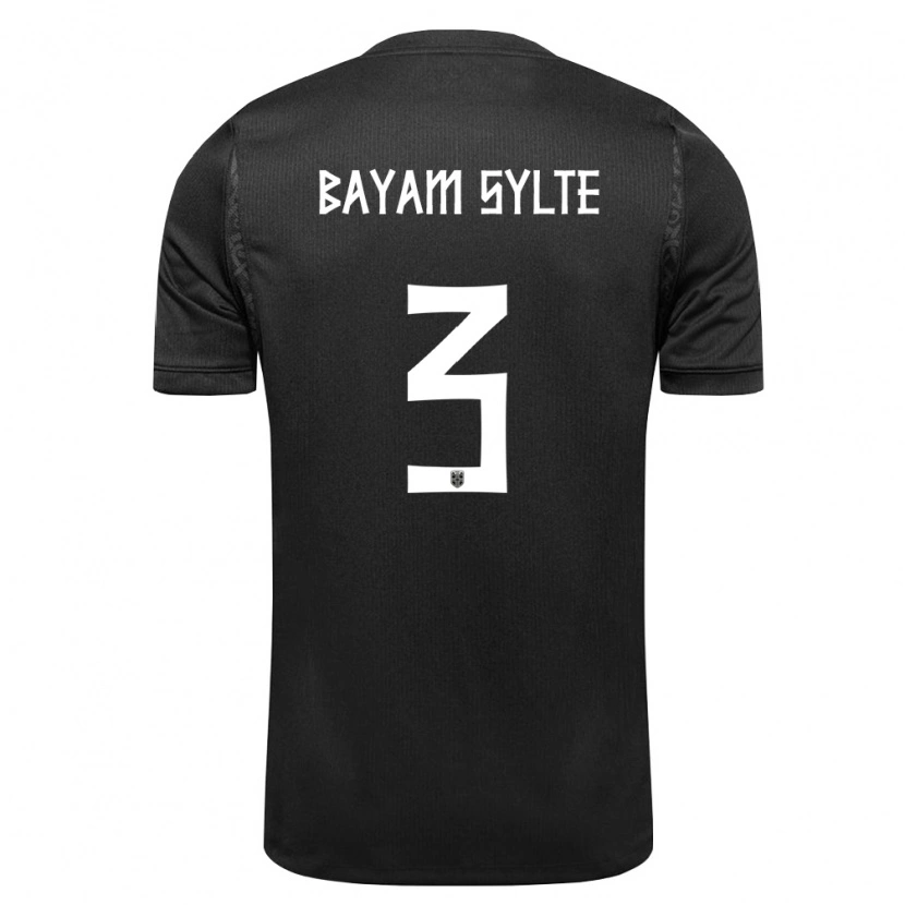 DanxenメンズノルウェーDaniel Bayam Sylte#3黒アウェイシャツ26-28ジャージーユニフォーム